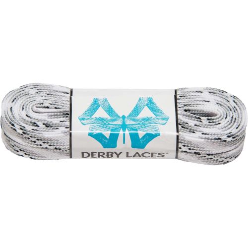  Derby Laces Smoke 84 Inch Waxed Skate Lace for Roller Derby, Hockey and Ice Skates, and Boots
