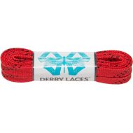 Derby Laces Red 60 Inch Waxed Skate Lace for Roller Derby, Hockey and Ice Skates, and Boots