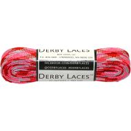 Derby Laces Pink Camouflage 72 Inch Waxed Skate Lace for Roller Derby, Hockey and Ice Skates, and Boots