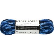 Derby Laces Blue Camouflage 72 Inch Waxed Skate Lace for Roller Derby, Hockey and Ice Skates, and Boots