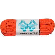 Derby Laces Orange 108 Inch Waxed Skate Lace for Roller Derby, Hockey and Ice Skates, and Boots
