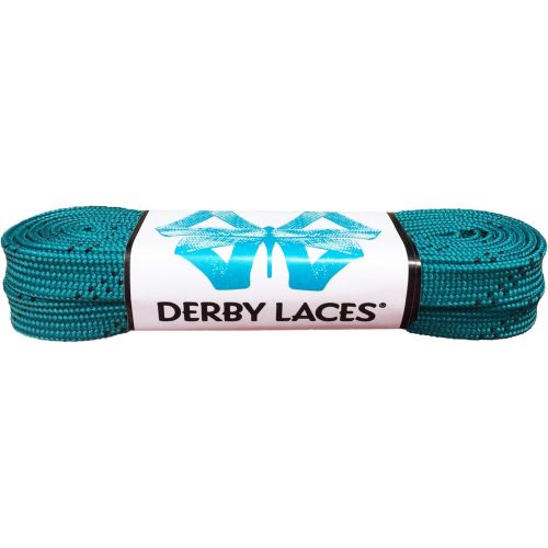  Derby Laces Teal 72 Inch Waxed Skate Lace for Roller Derby, Hockey and Ice Skates, and Boots