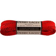 Derby Laces Red 72 Inch Waxed Skate Lace for Roller Derby, Hockey and Ice Skates, and Boots