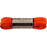 Derby Laces Orange 72 Inch Waxed Skate Lace for Roller Derby, Hockey and Ice Skates, and Boots