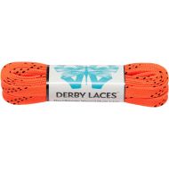 Derby Laces Orange 60 Inch Waxed Skate Lace for Roller Derby, Hockey and Ice Skates, and Boots