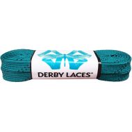 Derby Laces Teal 96 Inch Waxed Skate Lace for Roller Derby, Hockey and Ice Skates, and Boots