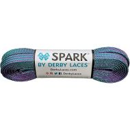 Derby Laces Spark Purple and Teal Stripe Shoelace