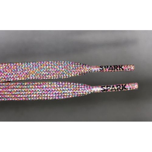  Derby Laces Rainbow Mirage Spark Shoelace for Shoes, Skates, Boots, Roller Derby, Hockey and Ice Skates