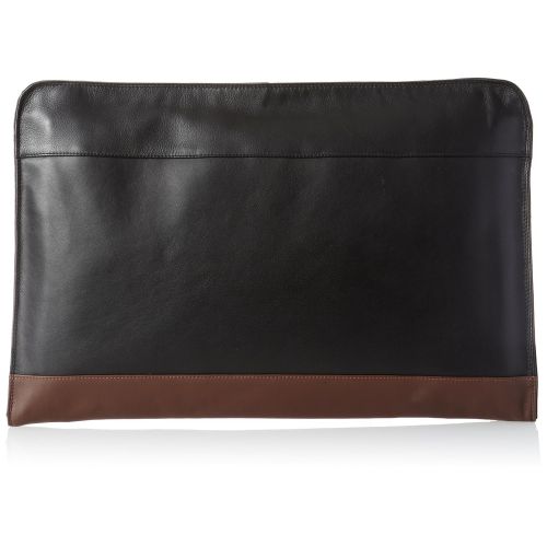  Derek Alexander Leather Derek Alexander Underarm Folio, Black/Burgundy, One Size