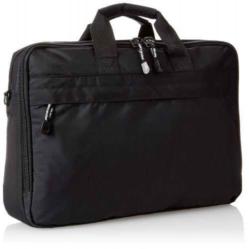  Derek Alexander Leather Derek Alexander Top Zip Computer Briefcase, Black, One Size