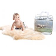 Desert Breeze Distributing New Zealand Classic Lambskin, Ethically Sourced, Silky Soft Natural Length Wool, Un-Shorn Baby Care Rug, Premium Quality, Large Size 34 to 36 inches in Length