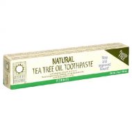Desert Essence Natural Tea Tree Oil Toothpaste, Fluoride Free, Fennel, With Baking Soda,...