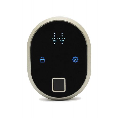  Desi Lock Systems Desi Utopic R Electronic Smart Lock Rechargable Battery Operated, Control with Wireless Fingerprint Reader, Built-in Bluetooth, Designed for Euro Profile Cylinders