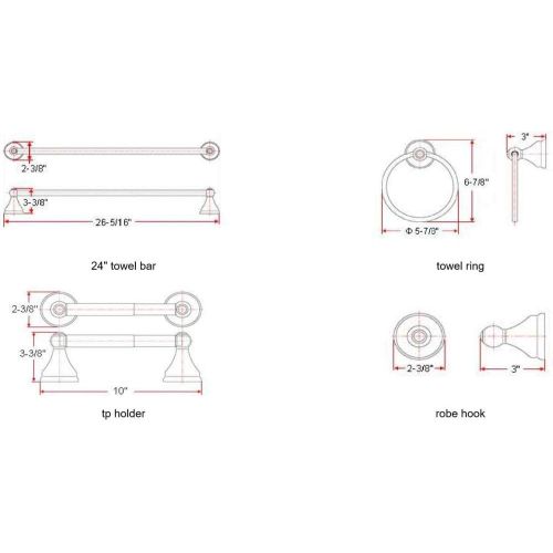  Design House 536698 Allante Bathroom Kit, Satin Nickel