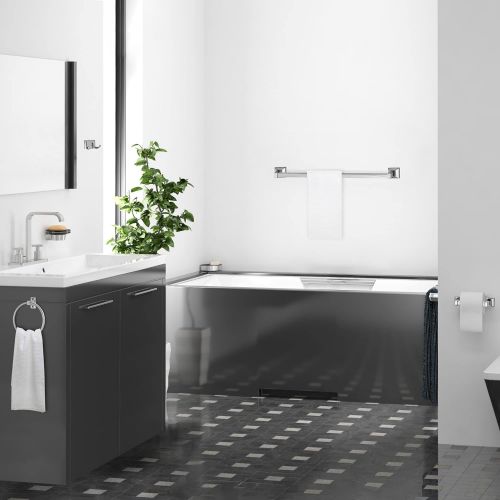  Design House 534628 Millbridge 4-Piece Bathroom Kit, Bath Accessory, Polished Chrome