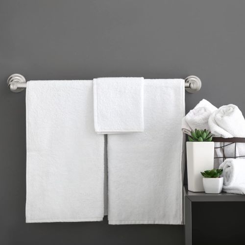  Design House 538348 Calisto Wall Mounted Towel Bar Accessory 30, Satin Nickel, 30 inch