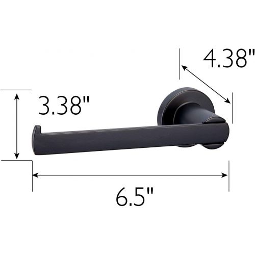  Design House 582684 Eastport Toilet Paper Holder, Matte Black