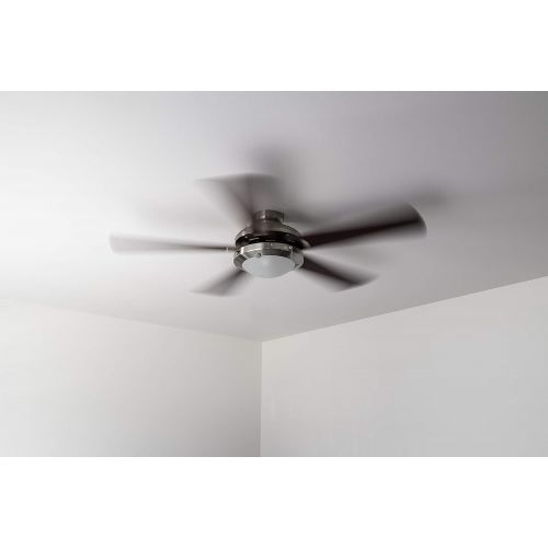  Design House 154336 Eastport 2 Light Ceiling Fan 52, Satin Nickel