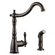 Design House 523217 Oakmont Kitchen Faucet with Sprayer with Single Handle, Oil Rubbed Bronze Finish