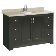 Design House 541292 Ventura 2 Door/4 Drawer Ready-To-Assemble Vanity, Espresso, 48-Inch by 21-Inch