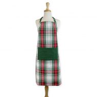 Design Imports Christmas Plaid Apron in RedGreen