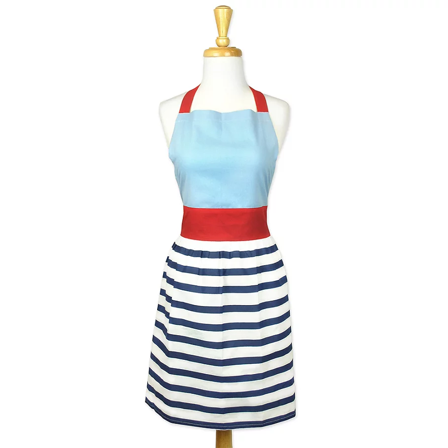 Design Imports Striped Skirt Apron