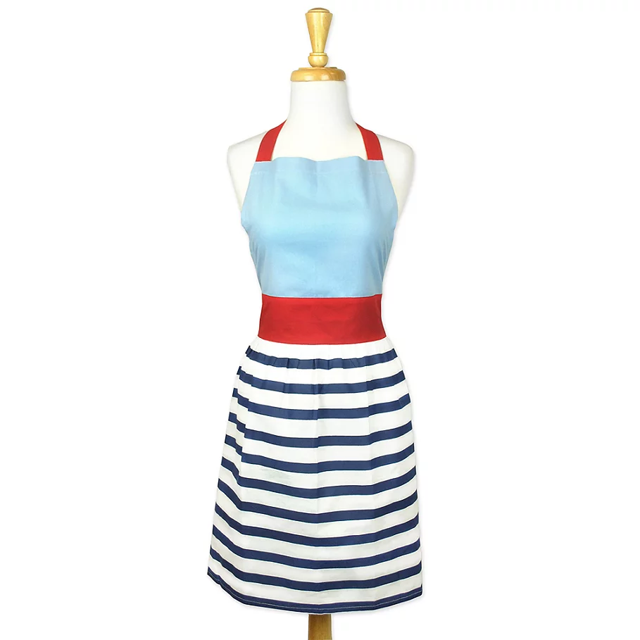  Design Imports Striped Skirt Apron