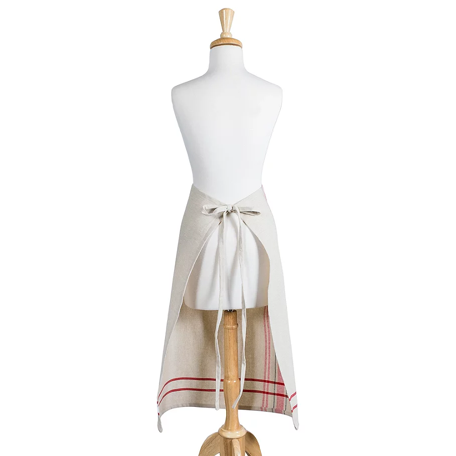  Design Imports French Stripe Bistro Apron in Red