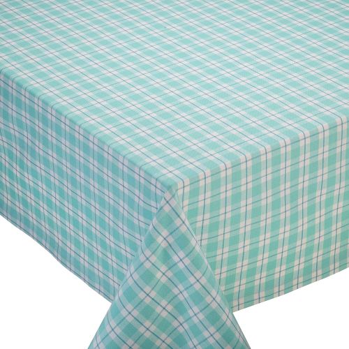  Design Imports Dewdrop Plaid Tablecloth - 60 x 84