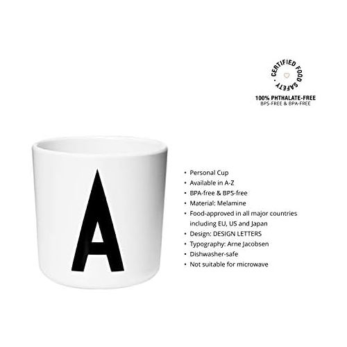  Design Letters - Melamin Becher - Buchstabe: K - Multifunktionsbecher - Arne Jacobsen