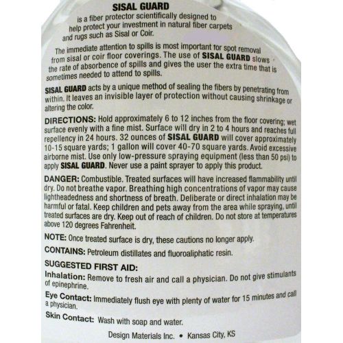  Design Materials Sisal Guard - Sisal and Coir Fiber Protection - 32 Oz Spray