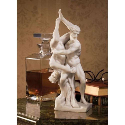  Design Toscano Hercules and Diomedes Statue (1550) Bonded Natural Marble Sculpture