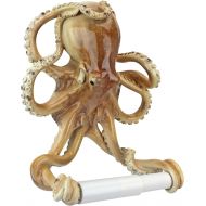 Design Toscano JQ8834 Holder-Tentacles Octopus Beach Toilet Paper Roll - Bathroom Wall Decor, Multicolor