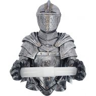 Design Toscano CL5768 Holder-Medieval Knight to Remember Gothic Toilet Paper Roll-Bathroom Wall Decor, Pewter