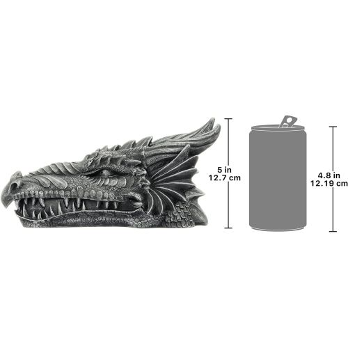  인센스스틱 Design Toscano Stryker The Smoking Dragon Gothic Incense Burner Box Statue, 10 Inch, Polyresin, Grey Stone,Greystone