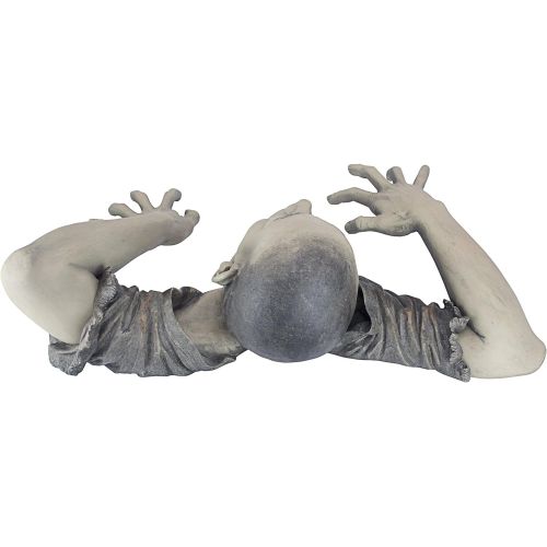  Design Toscano The Zombie of Montclaire Moors Garden Statue Halloween Decoration, 31 Inch, Polyresin, Full Color