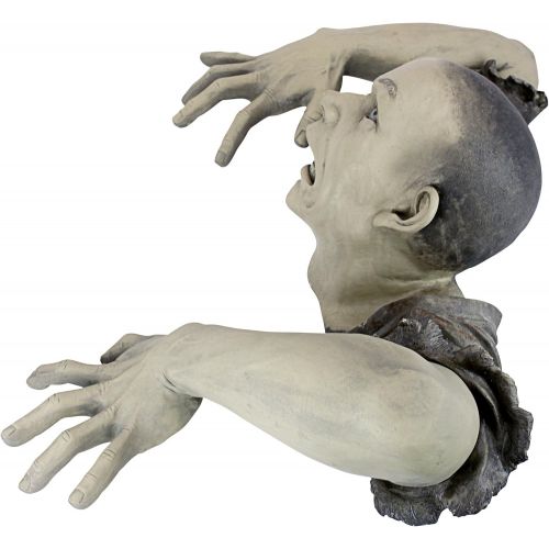  Design Toscano The Zombie of Montclaire Moors Garden Statue Halloween Decoration, 31 Inch, Polyresin, Full Color