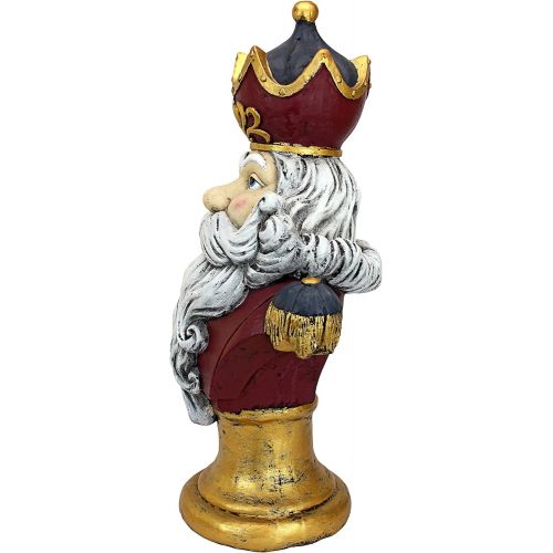  Design Toscano Christmas Decorations - Santa Claus, King of the North Pole 2 Foot Tall Holiday Decor Statue