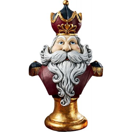  Design Toscano Christmas Decorations - Santa Claus, King of the North Pole 2 Foot Tall Holiday Decor Statue