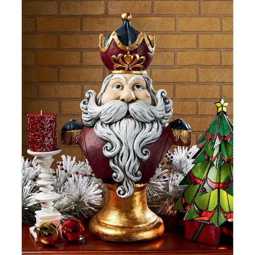  Design Toscano Christmas Decorations - Santa Claus, King of the North Pole 2 Foot Tall Holiday Decor Statue