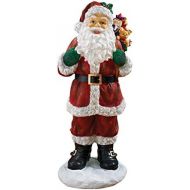 Design Toscano Christmas Decorations - A Visit from Santa Claus and his Bag of Christmas Toys Holiday Decor Statue