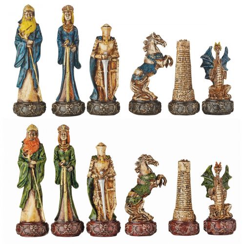  Design Toscano Legendary Celtic Warriors Chess Set and Board