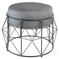 Design Toscano Eero Geometric Stool Modern Vanity Chair