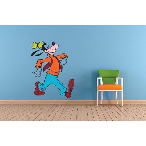  Design with Vinyl Disney Goofy Whole Body Peel and Stick Giant Wall Decal Children Room Baby Cartoon Animated Wall Vinyl Sticker Water Resistant Art Wall Vinyl Stick Animation Cartoon Character Digi