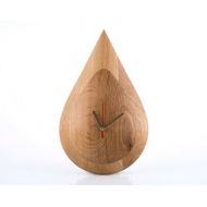 DesignAtelierArticle Retro Mod Drop Wall Clock Minimal and Modern Handmade from Natural Wood Clock // Perfect Housewarming Gift for a New Home Owner