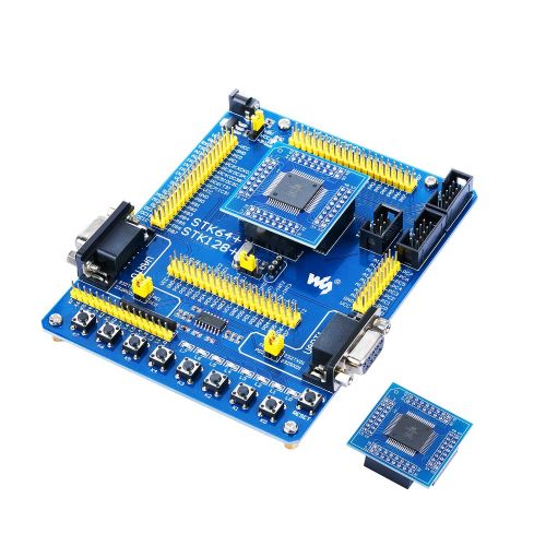  CQRobot Designed for ATmega64, AVR Development Board, STK64+ Premium, With 2 Pieces of ATmega64 Device Boards And More Accessories, Quick Start to Develop Code on Atmega64 MCU, Changing MC