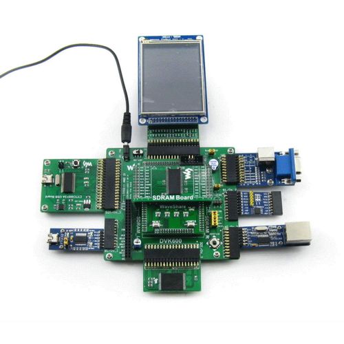  CQRobot Designed for ALTERA Cyclone IV Series, Features the EP4CE10 Onboard, Open Source Electronic Hardware EP4CE10 FPGA Development Board Kit, Uses With Nios II Processor, With DVK600 Mo