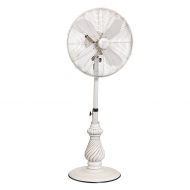 Designer Aire Oscillating Indoor/Outdoor Standing Floor Fan for Quick Cooling - 3-Speeds, Adjustable 40-51 Inches Height, Fits Your Home Decor (Shabby Chic)