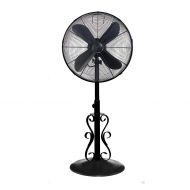 Designer Aire Oscillating Indoor Outdoor Standing Floor Fan for Cooling Your Area Fast - 3-Speeds, Adjustable 40-51 Inches in Height, Fits Your Home Decor