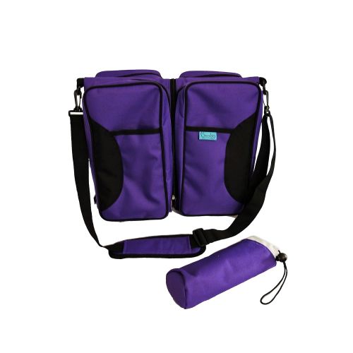  DesignerMadeSunshine 3 in 1 Bassibag Portable Bassinet Crib Changing Station Diaper Bag (Purple)